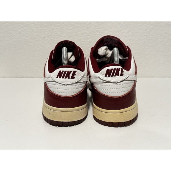 Nike Dunk Low Pro Maroon 2002 SAMPLE Mens Sz 9 Team Red White Leather RARE main image 7